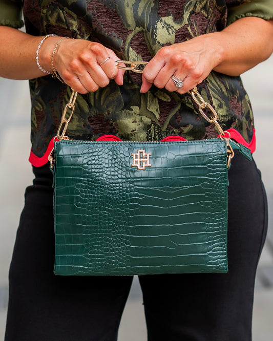 Ariana Crossbody - Hunter Green EC