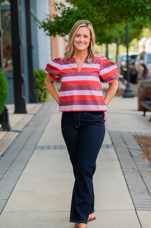 Mallory Striped Top