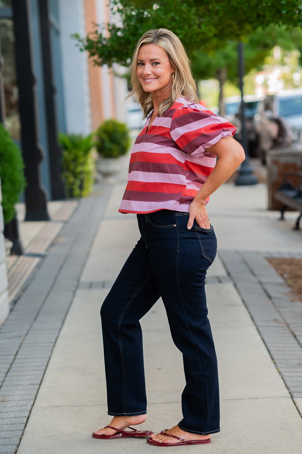 Mallory Striped Top