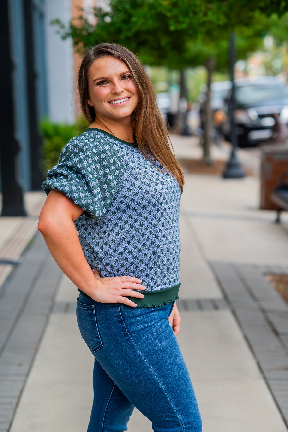 Roux Floral Print Top
