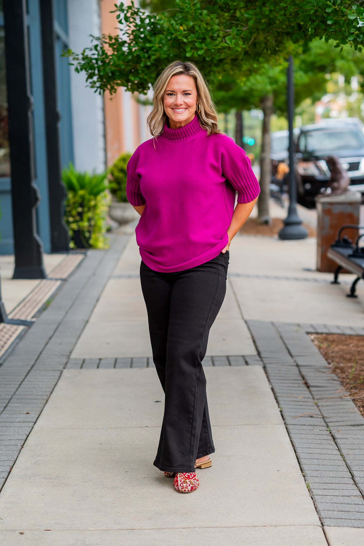 Joanie Sweater - Magenta
