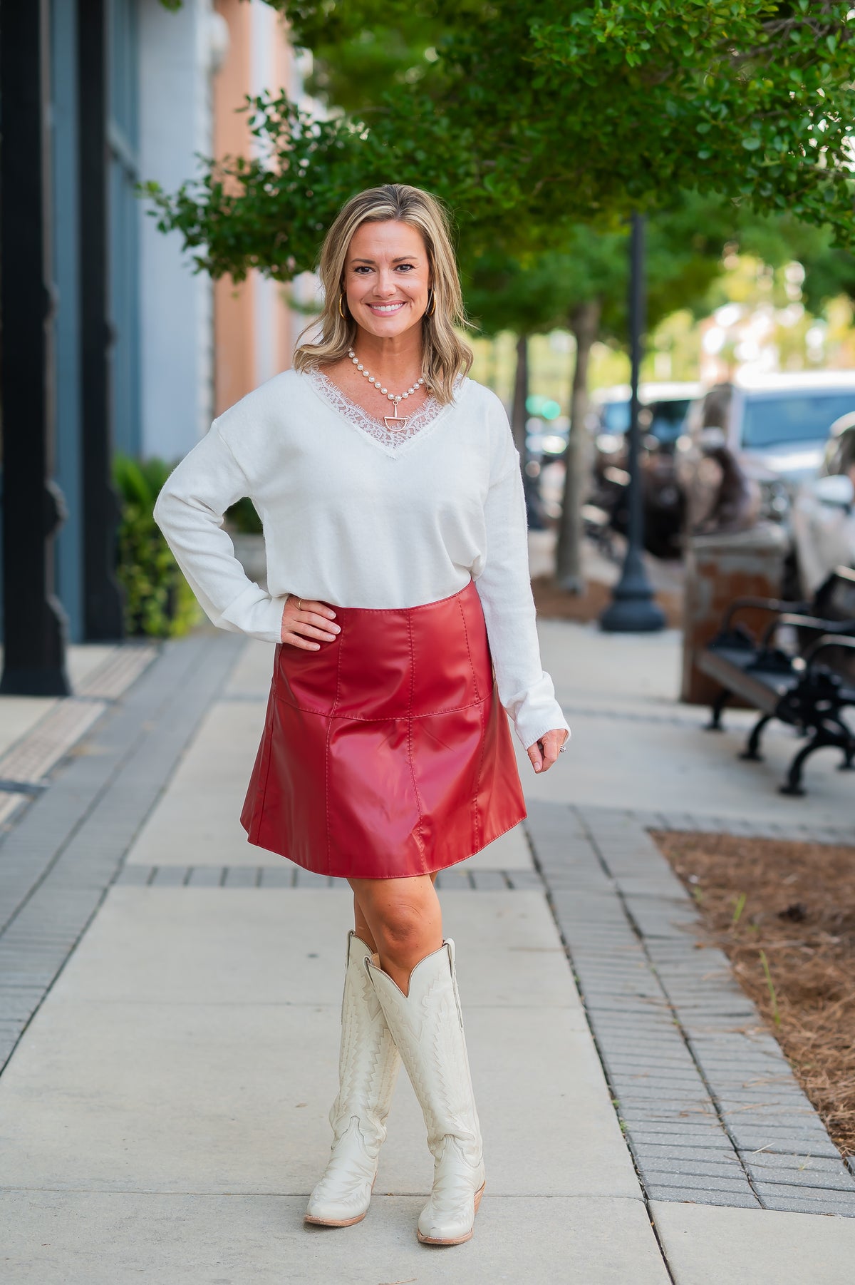 Laila Lace Trim Sweater