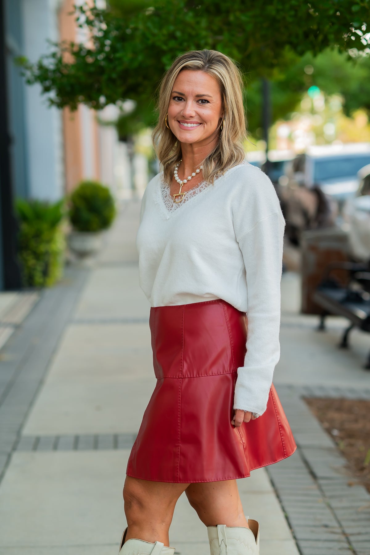 Laila Lace Trim Sweater