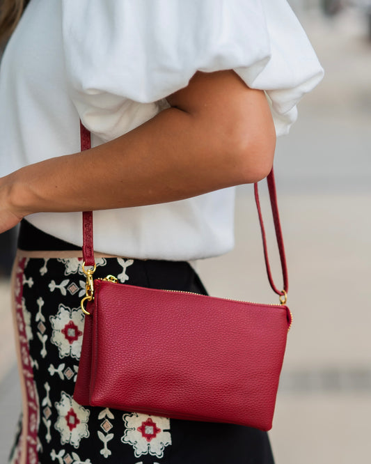 Liz Crossbody Bag Burgundy