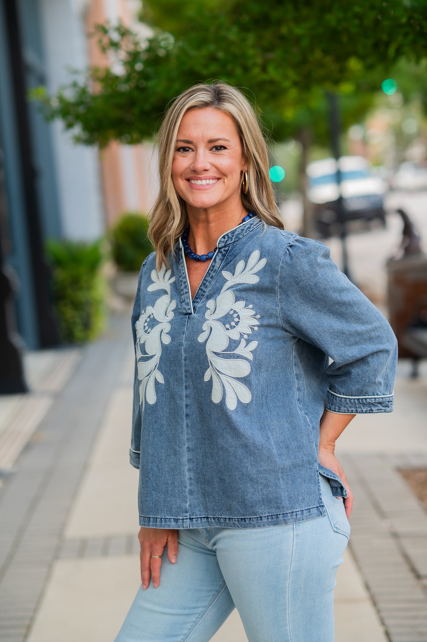 Skye Denim Top