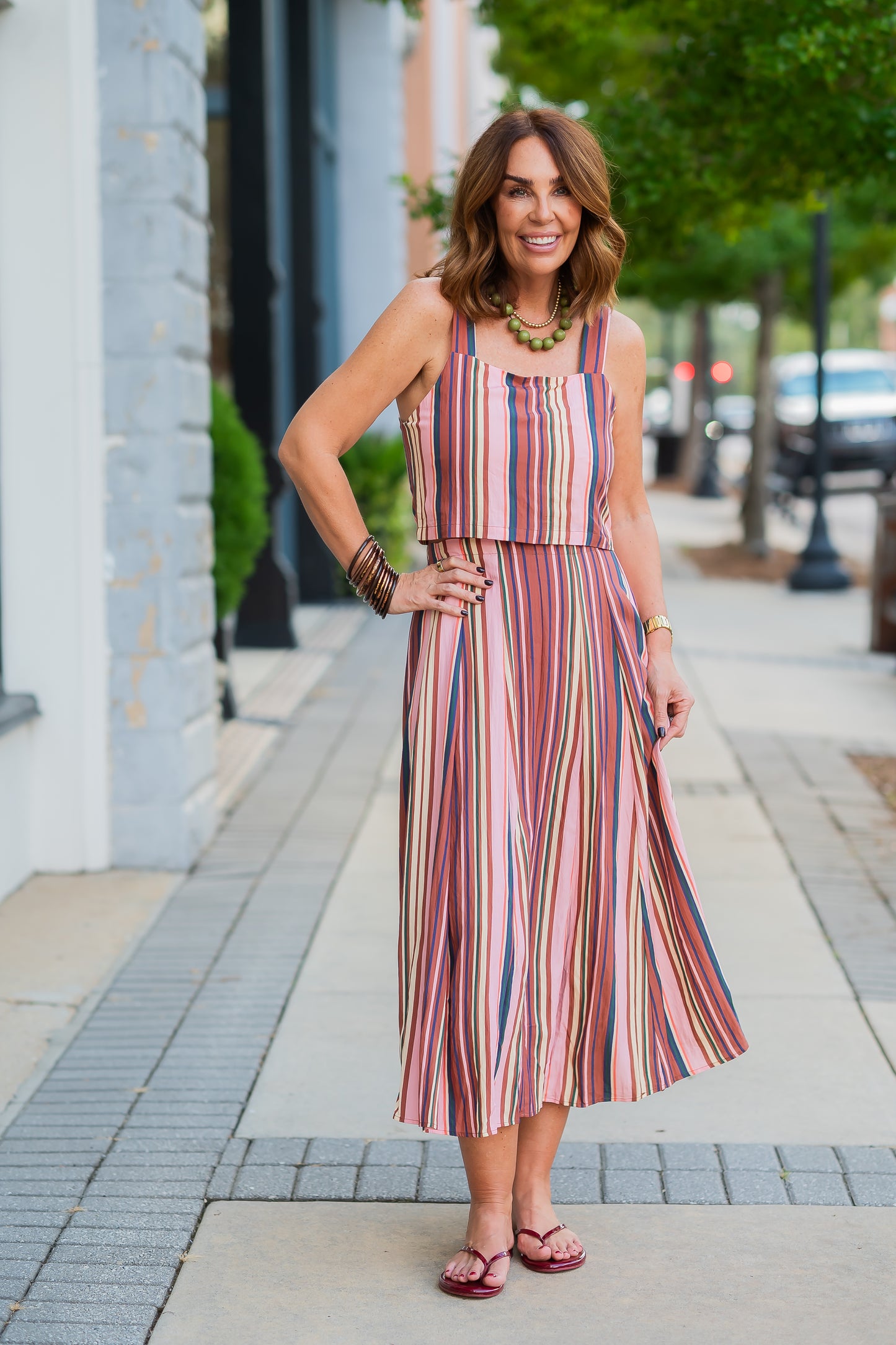 Tara Multi Stripe Top