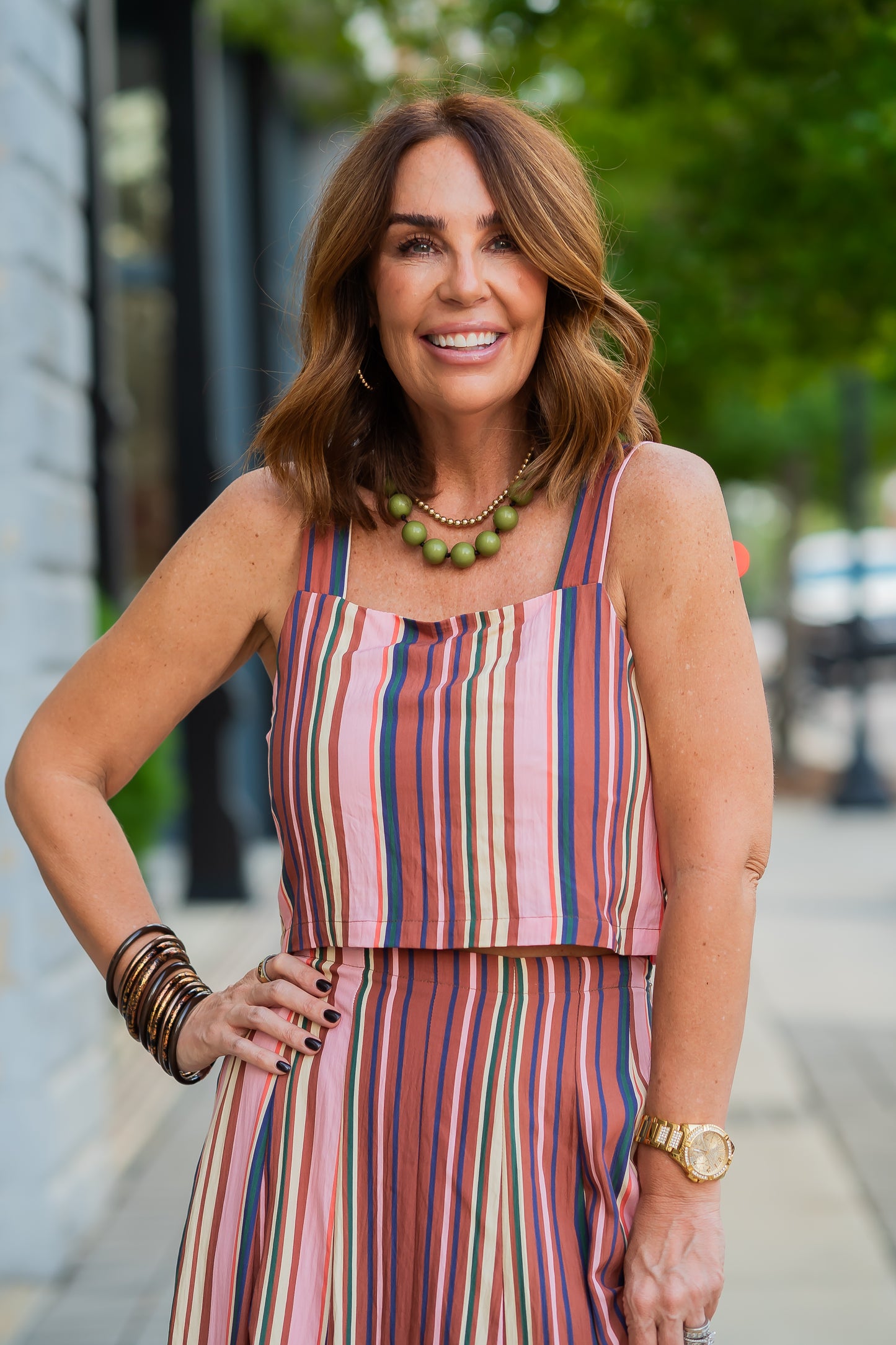 Tara Multi Stripe Top