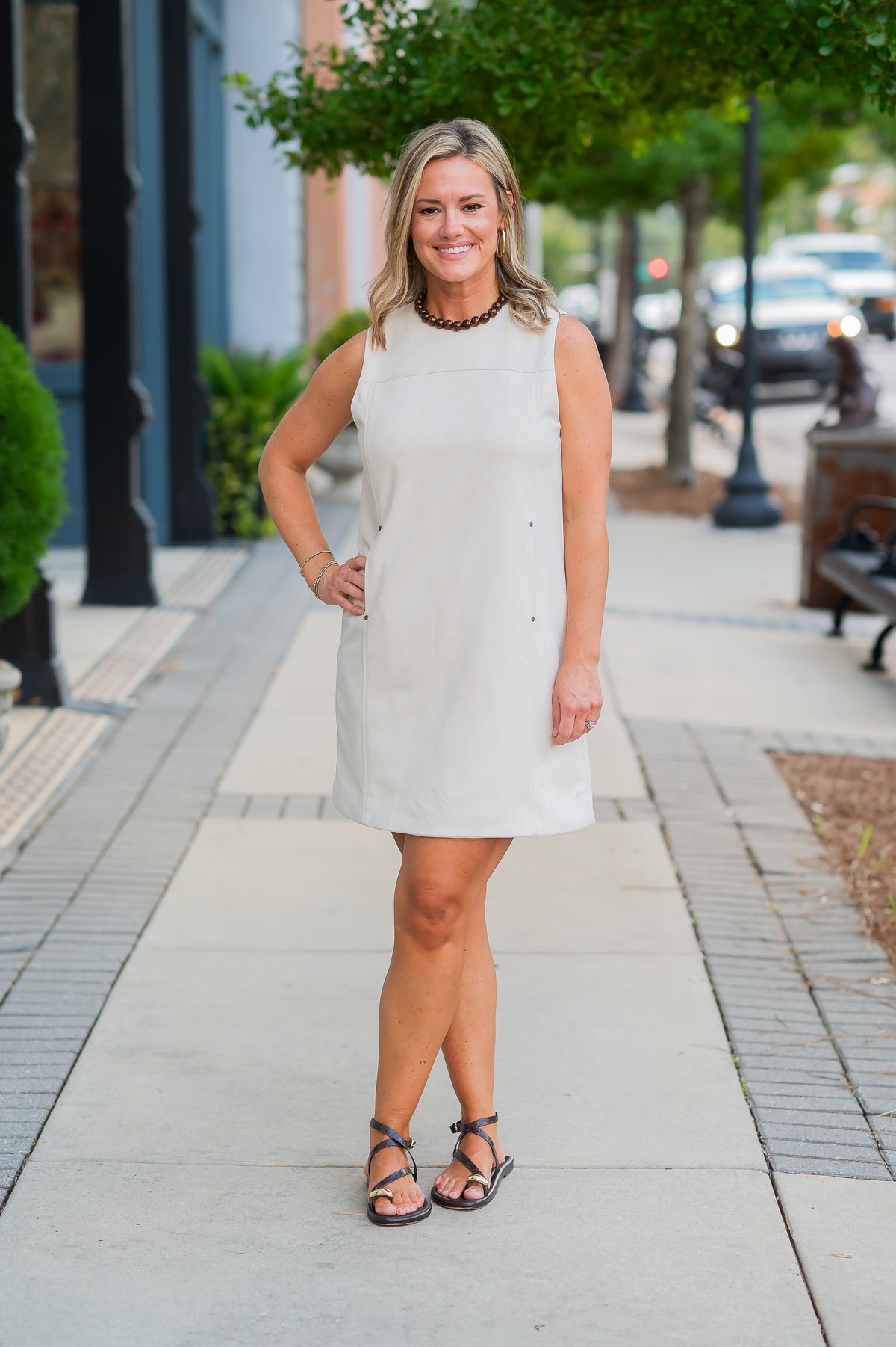 Steamboat Faux Suede Dress