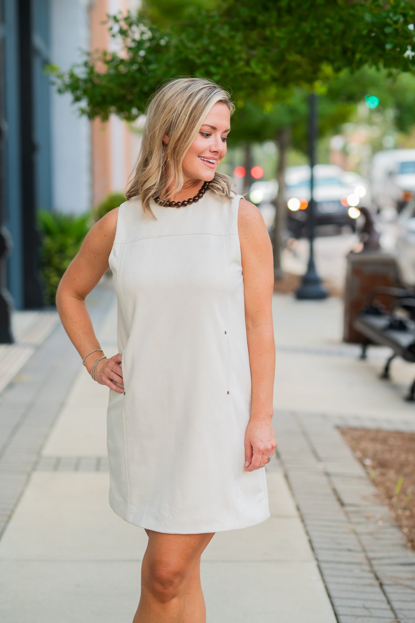Steamboat Faux Suede Dress