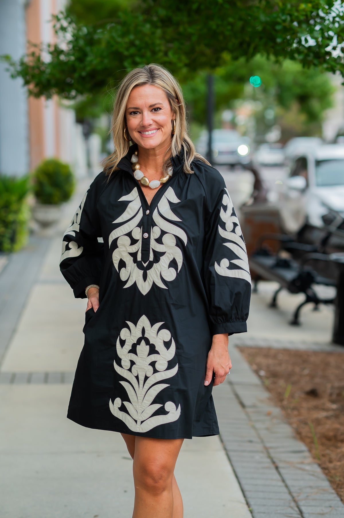 Monroe Shift Dress-Black