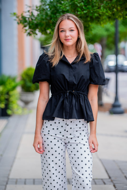 Lindsay Peplum Top