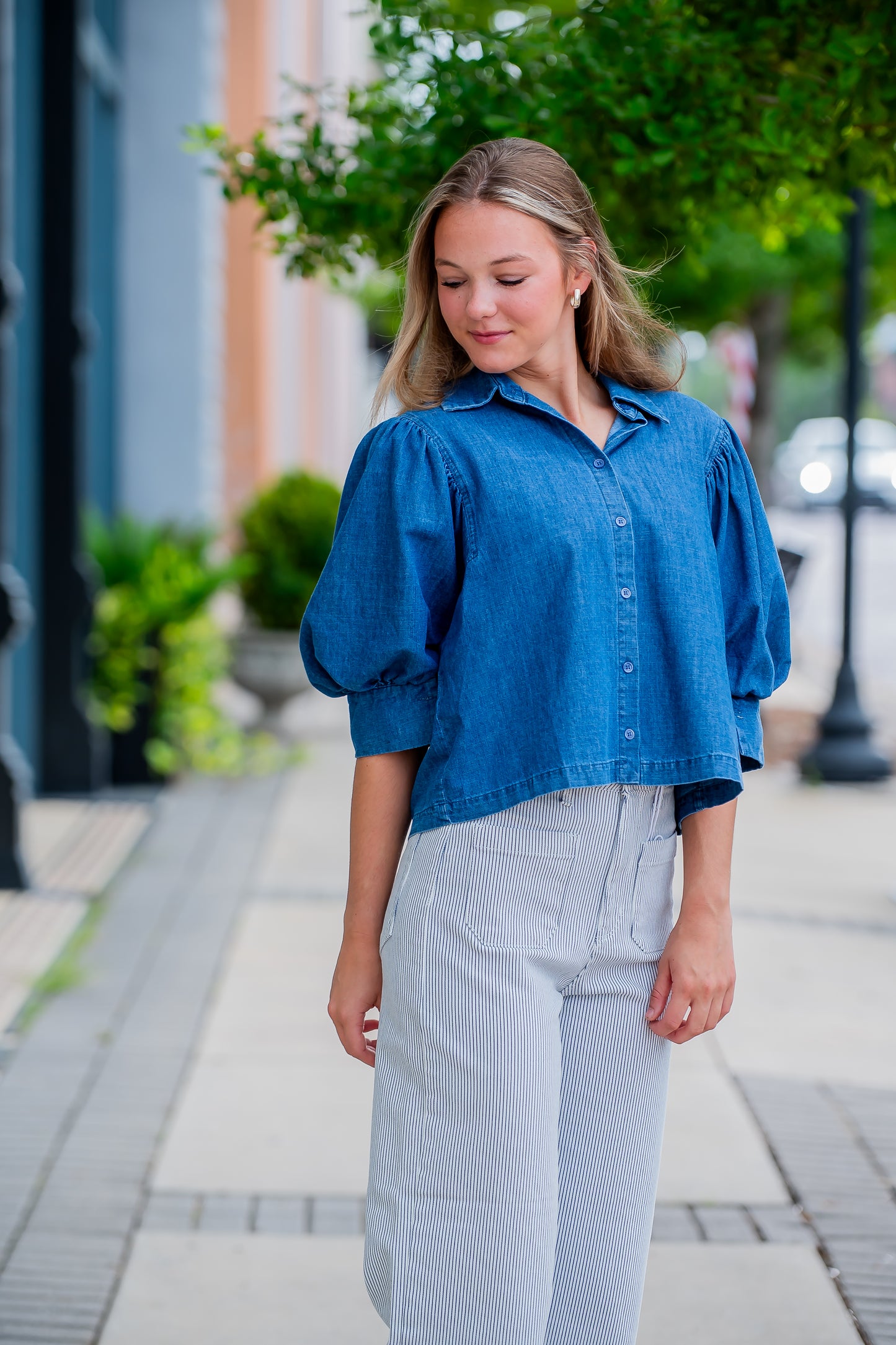 Lauren Denim Top