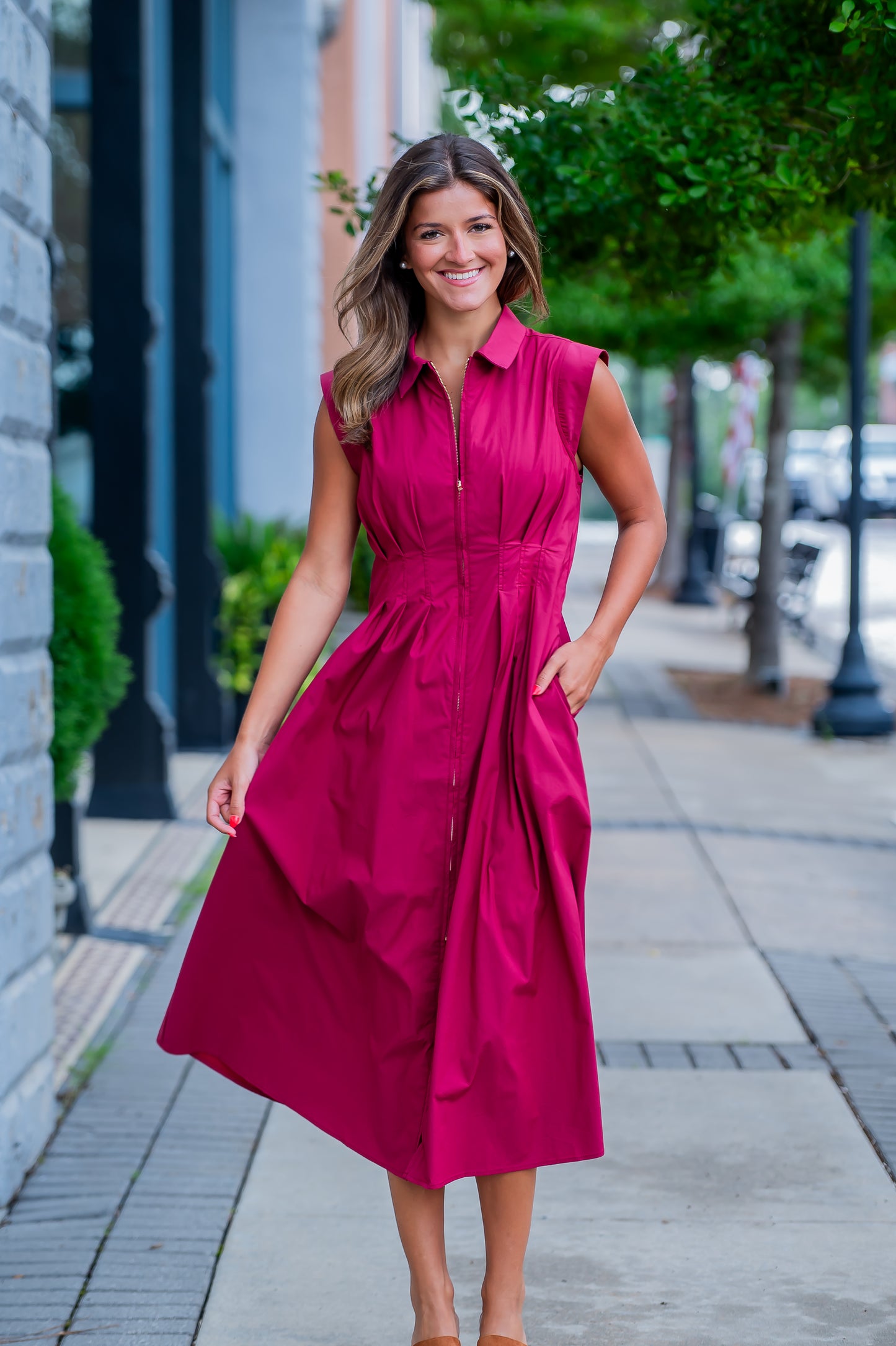 Lala Zipper Front Dress