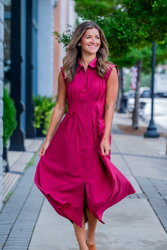 Lala Zipper Front Dress