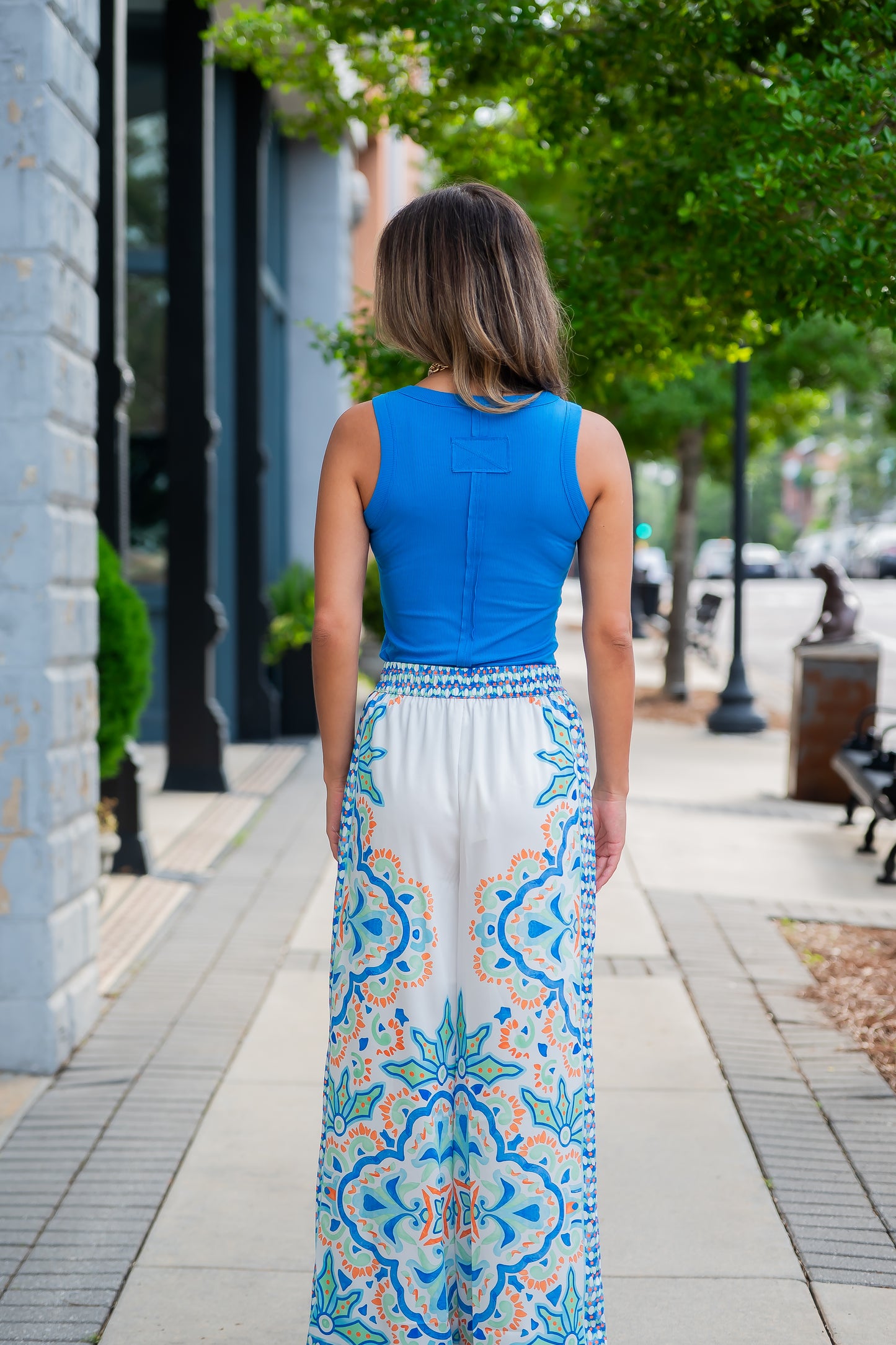 Hartselle Printed Wide Leg Pants