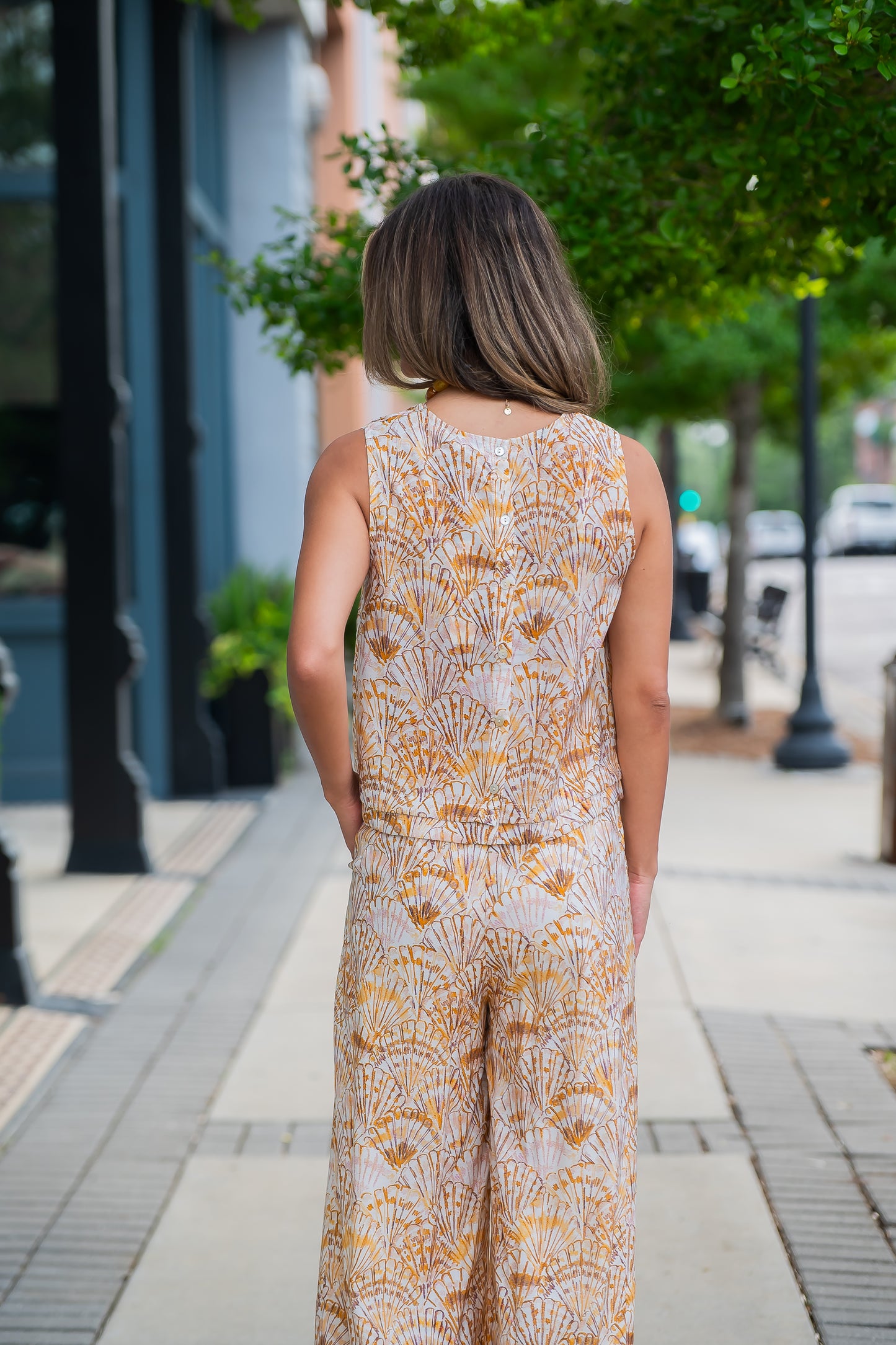 Chloe Seashell Print Top