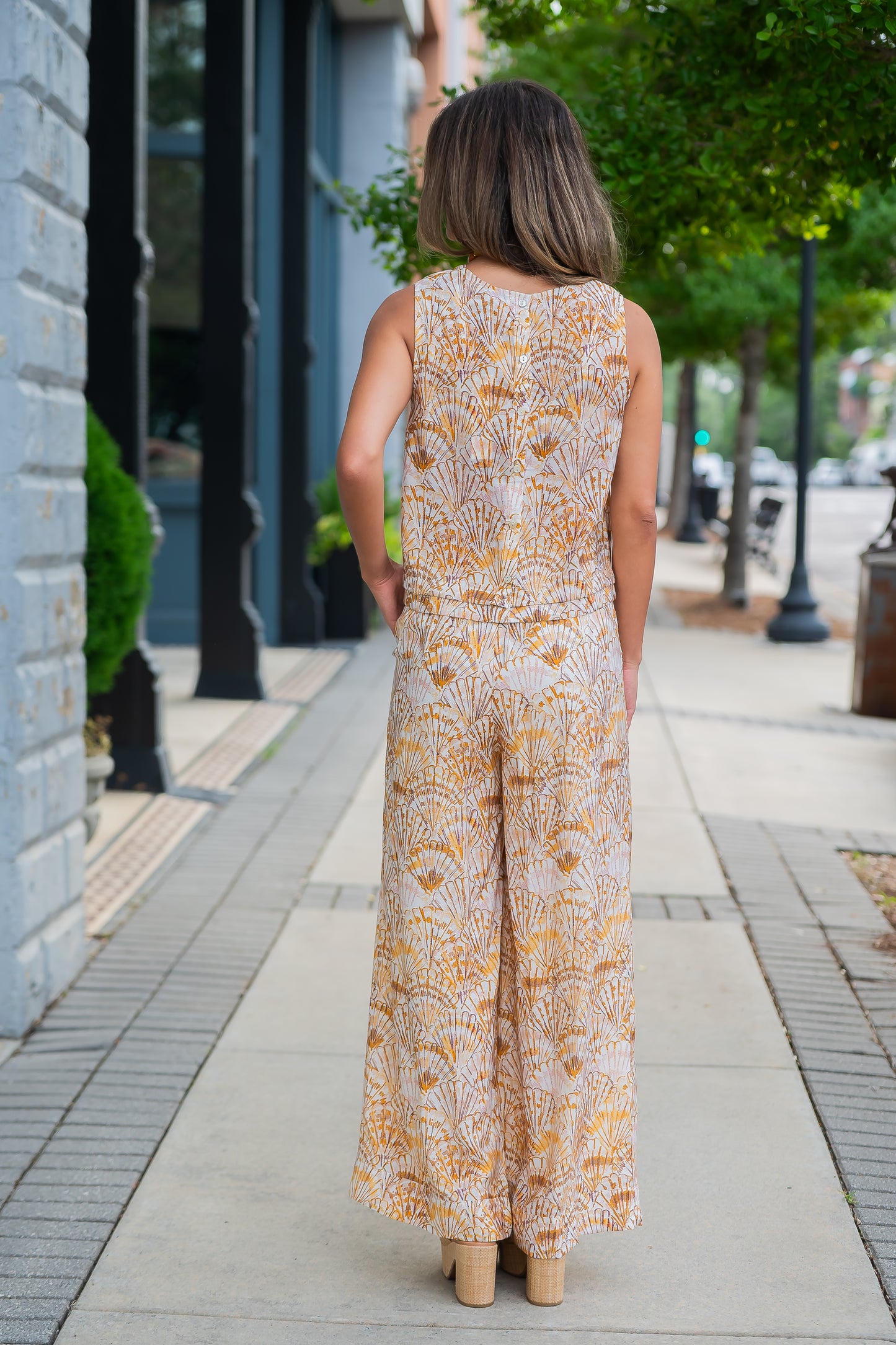 Chloe Seashell Print Pants