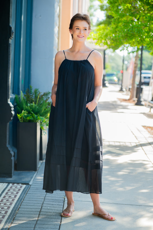 Zoe Cotton Maxi-Black