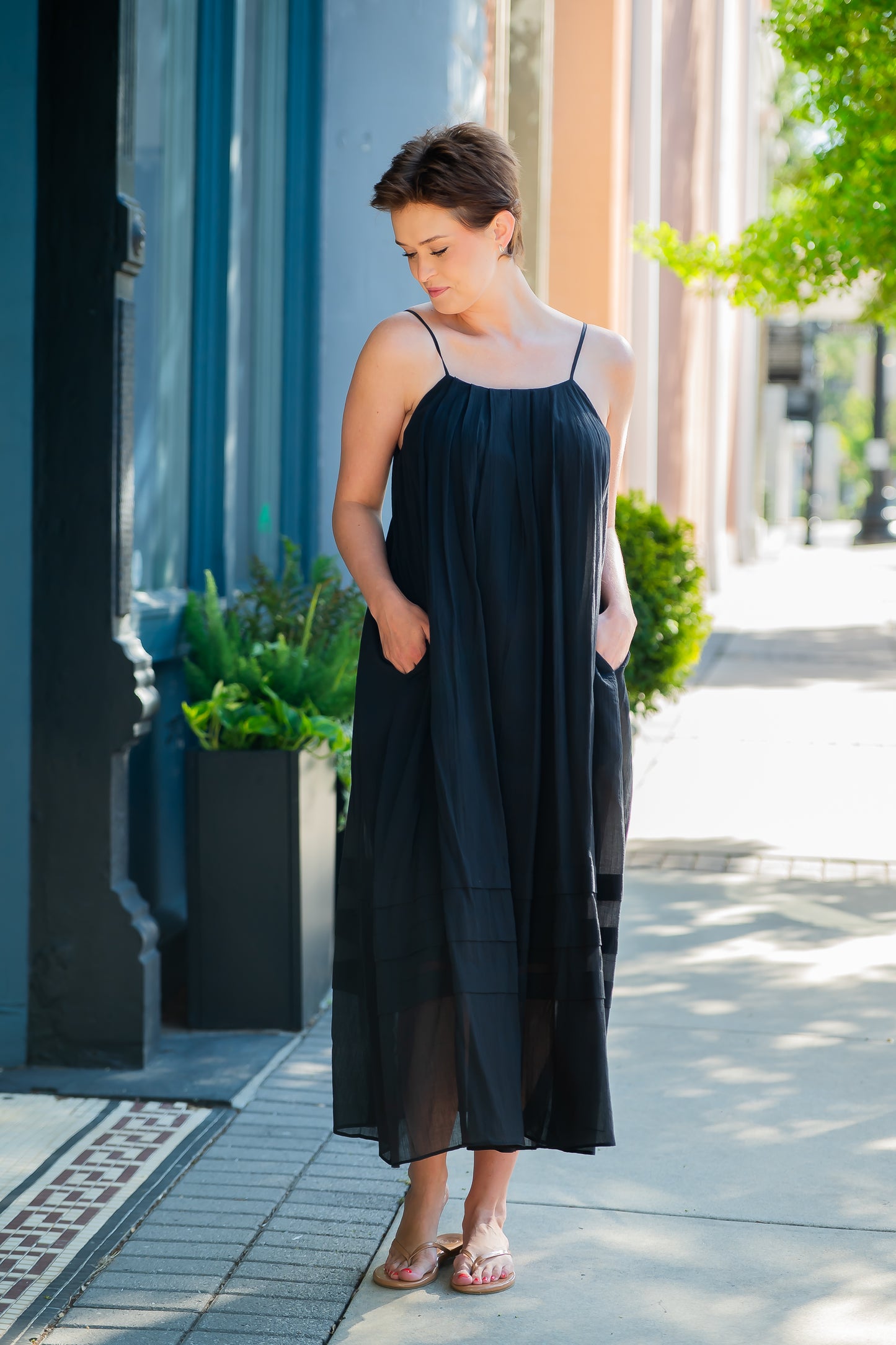 Zoe Cotton Maxi-Black