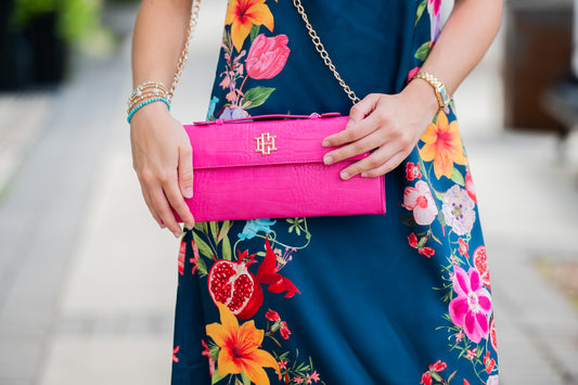 Betty Clutch Hot Pink EC
