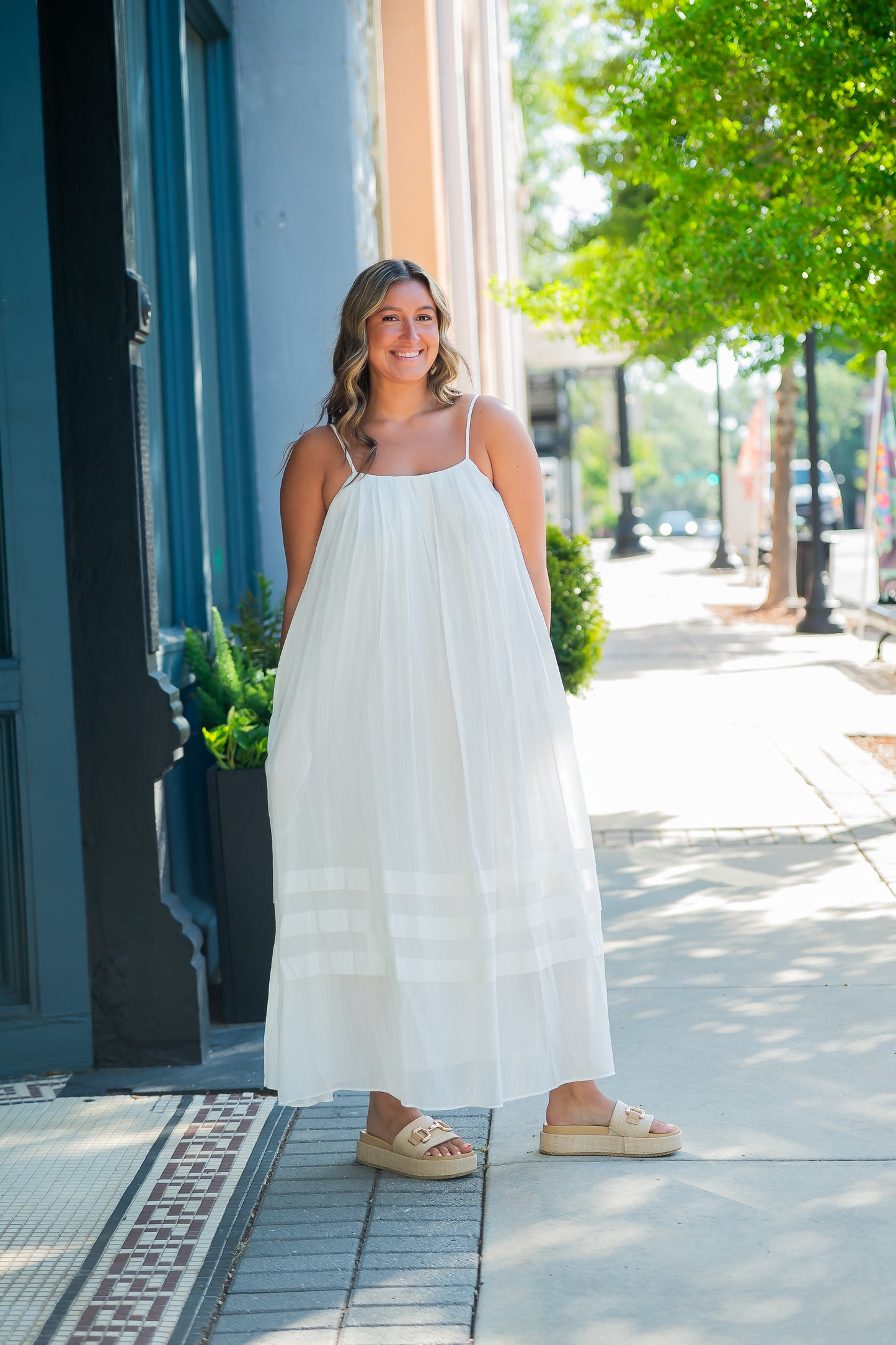 Zoe Cotton Maxi-Off White