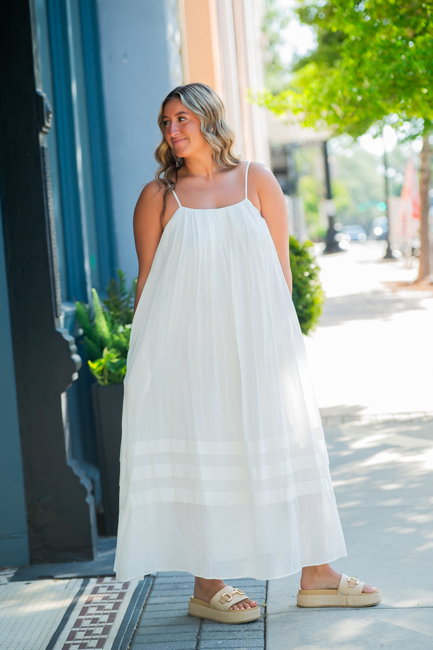 Zoe Cotton Maxi-Off White