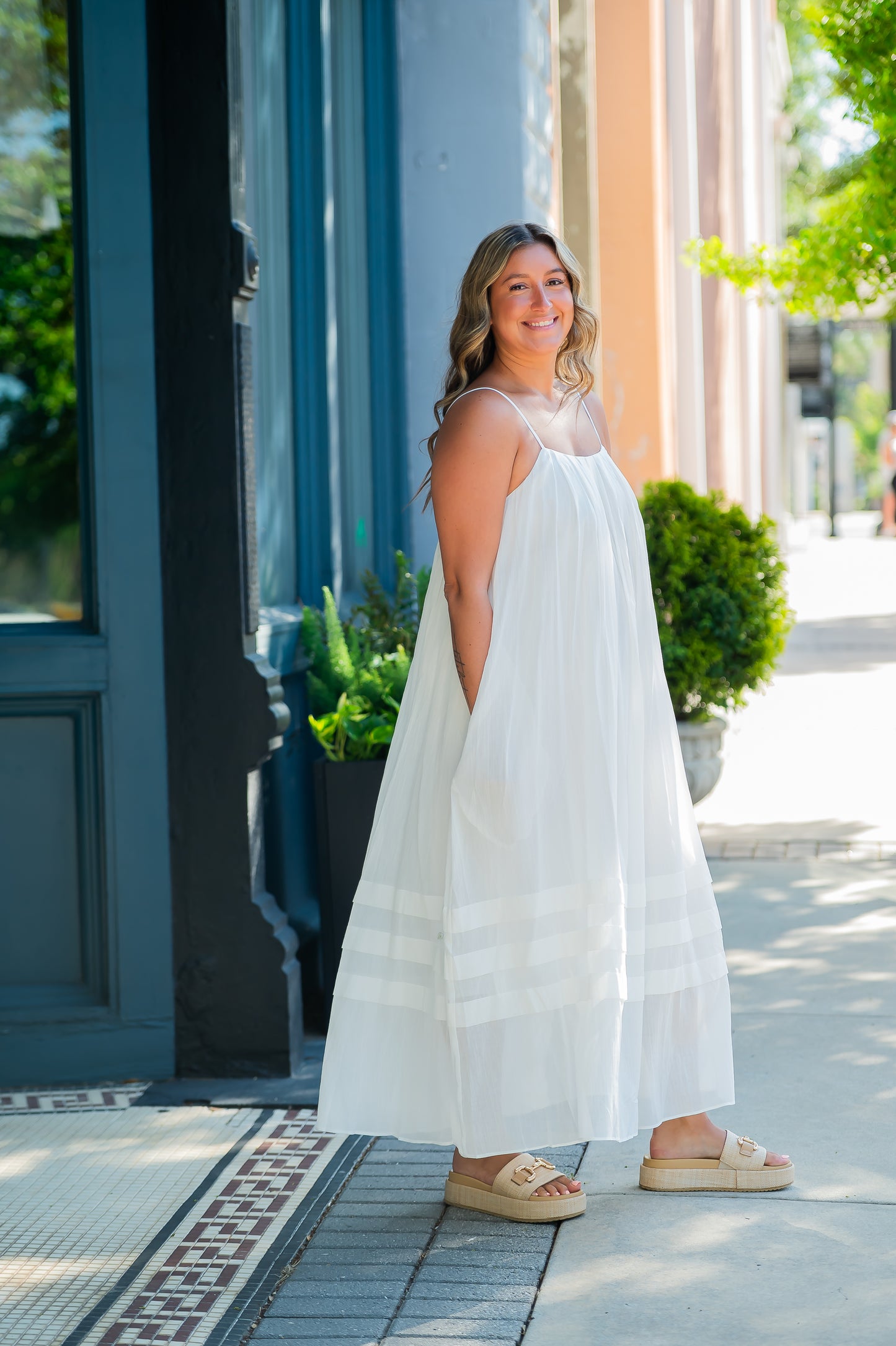 Zoe Cotton Maxi-Off White
