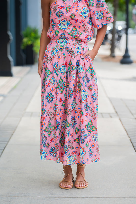 Jenna Geometric Skirt