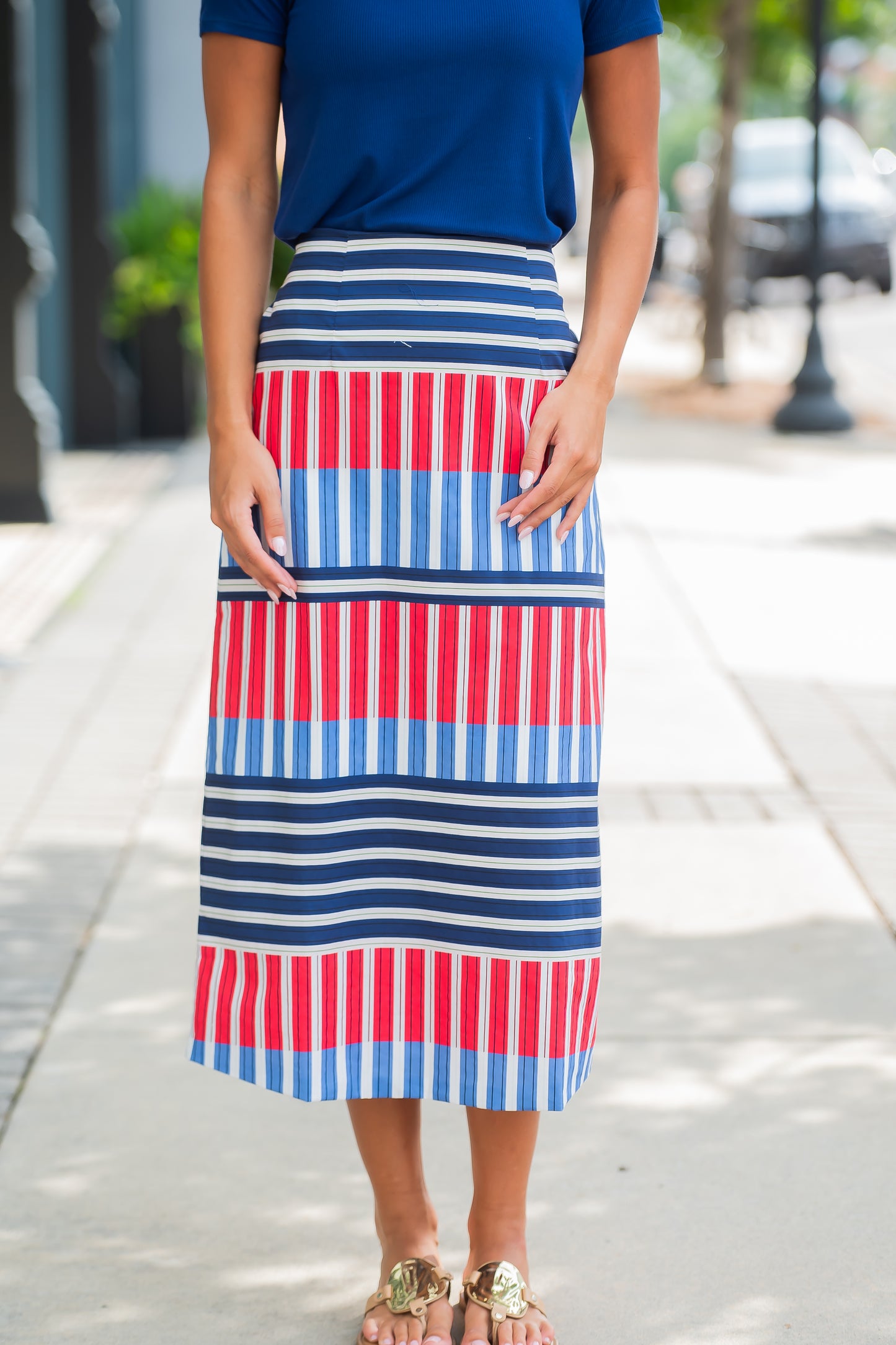 Betsy Striped Skirt