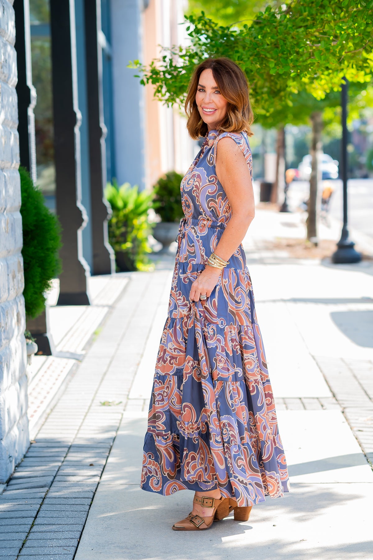 Orchid Paisley Dress