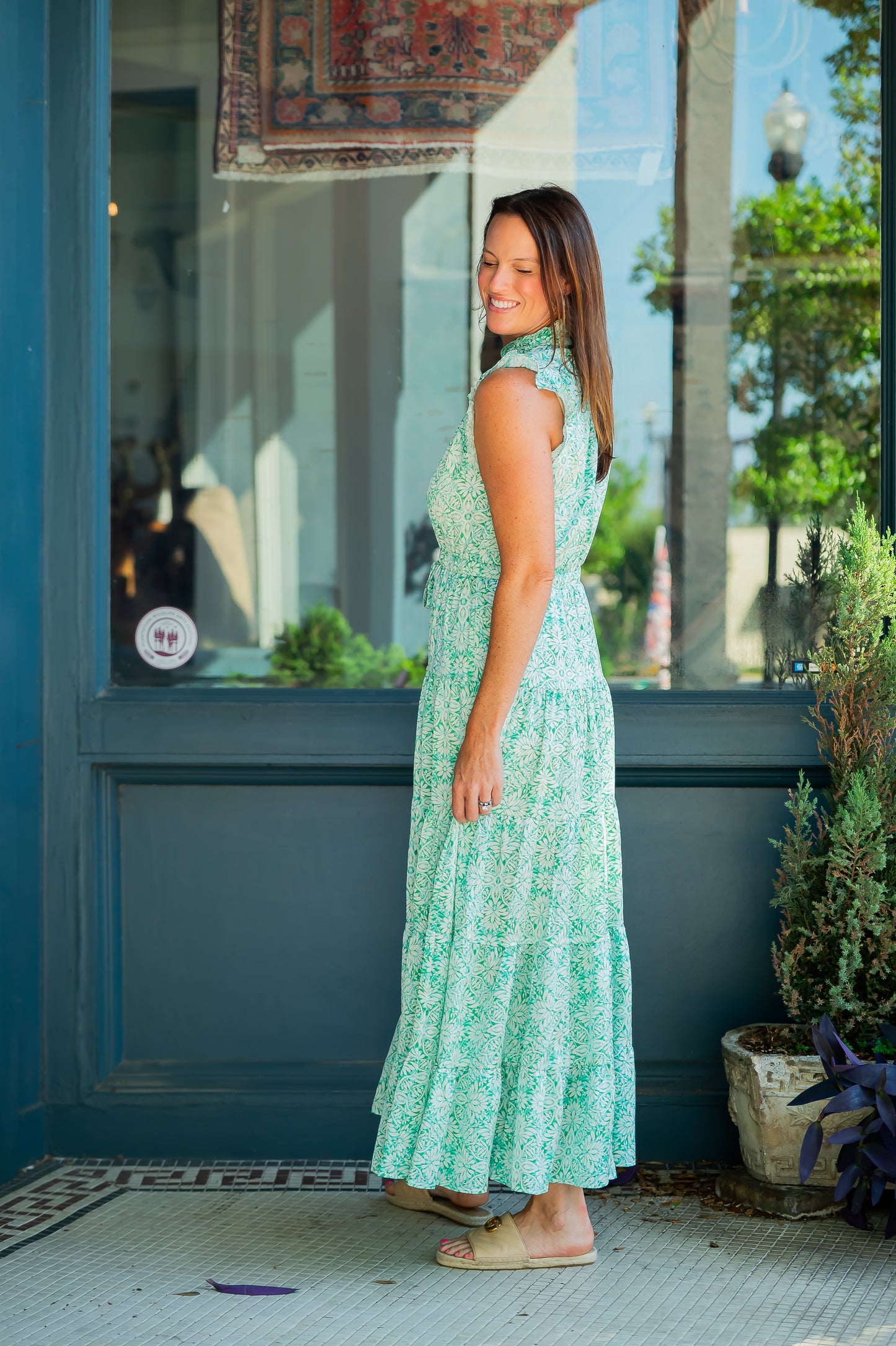 Mayra Floral Tiered Dress