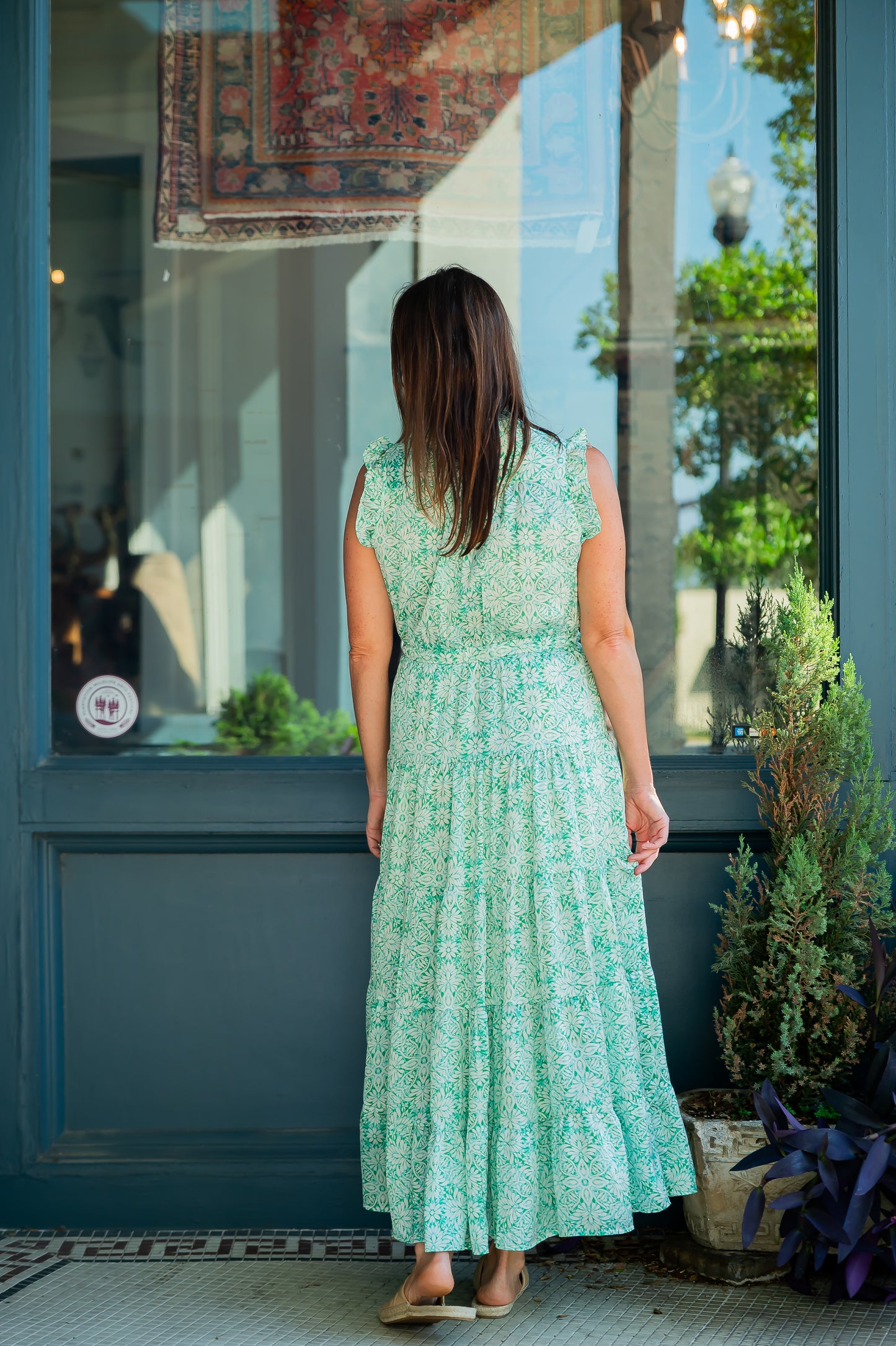 Mayra Floral Tiered Dress