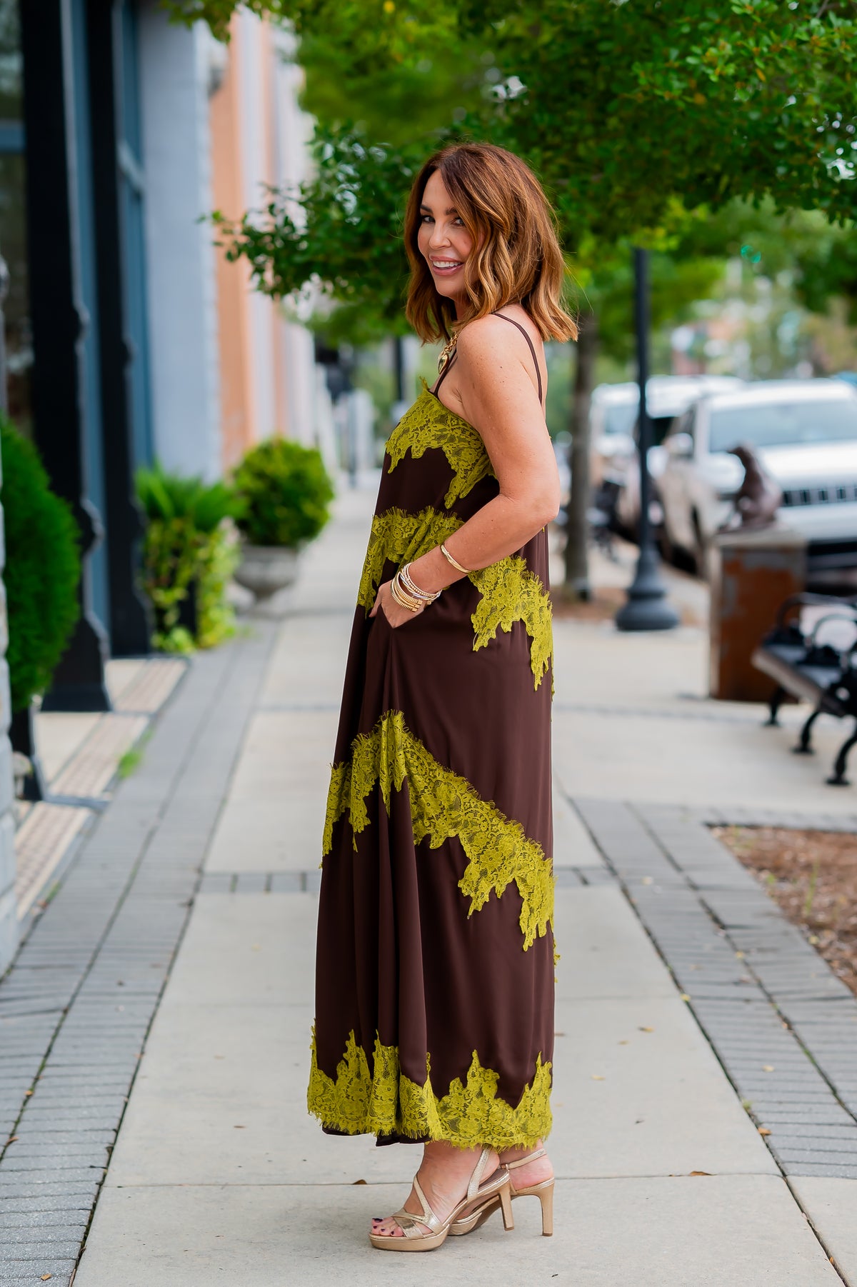 Murphy Lace Trim Dress