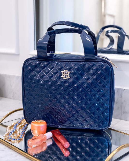 Punta Cana Large Case Navy Patent