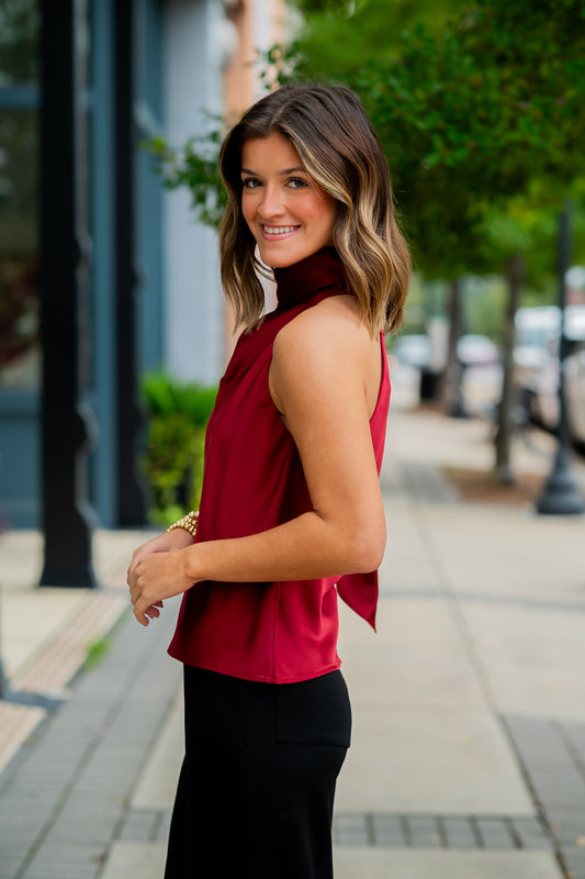 Faith Halter Scarf Top