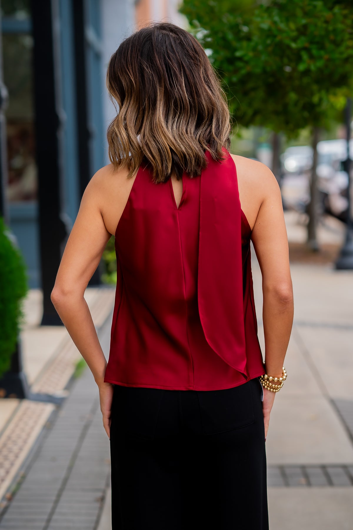 Faith Halter Scarf Top