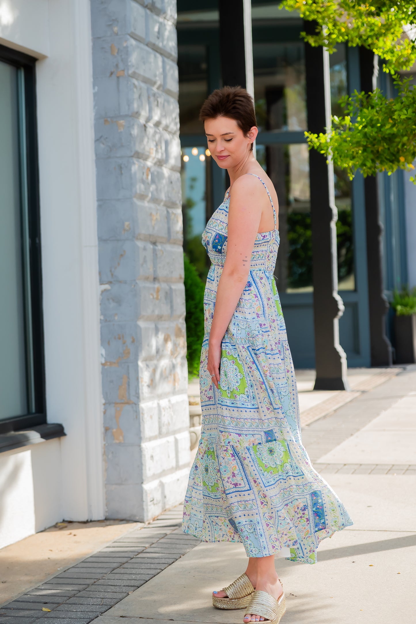 Jaya Helenic Tapestry Maxi Dress