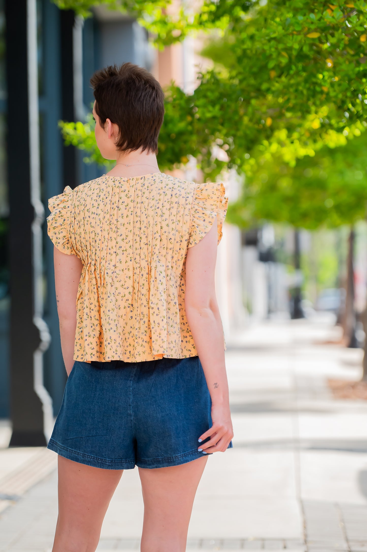 Seward Washed Denim Shorts