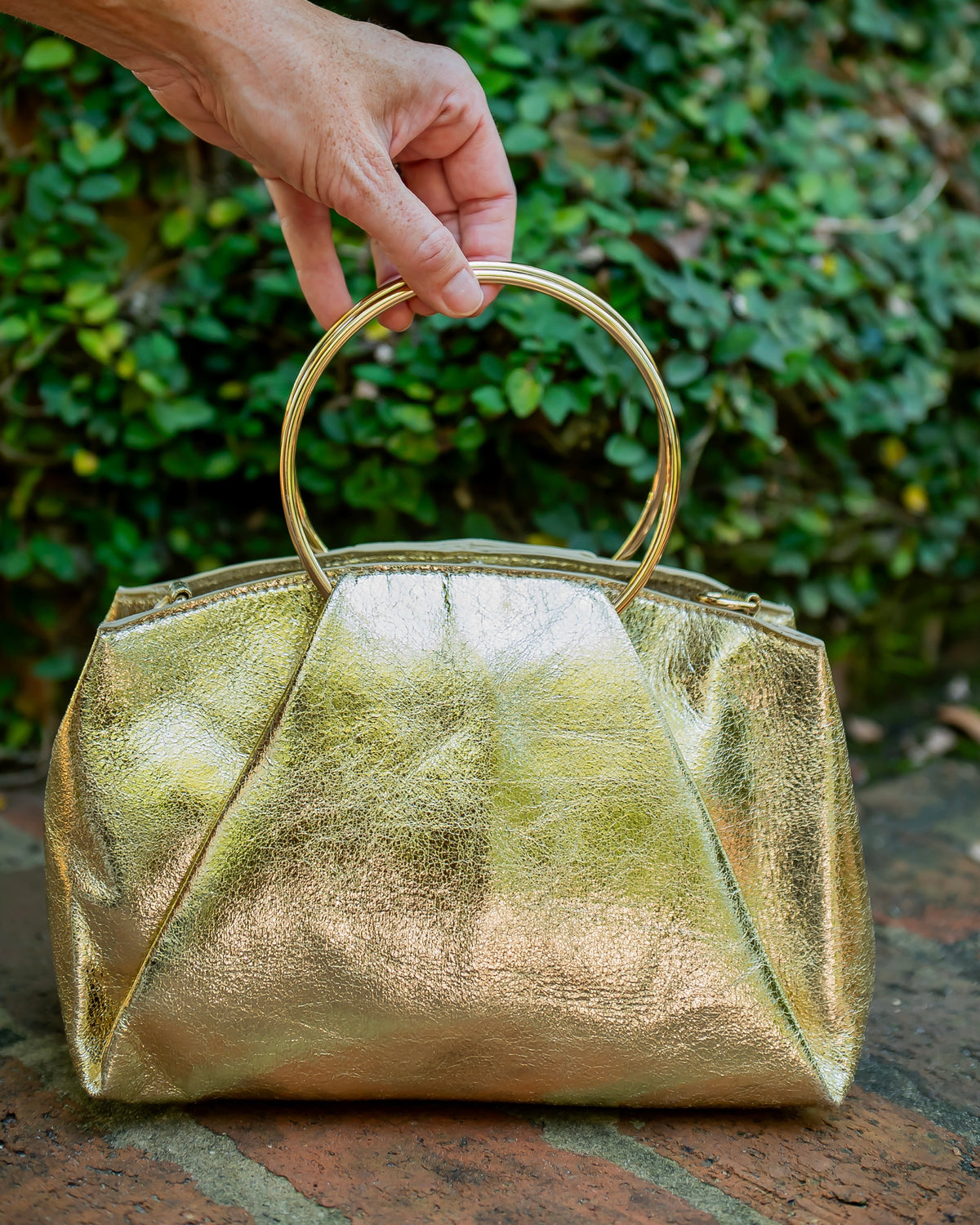 Brooks Bag with Rings Glimmer Gold