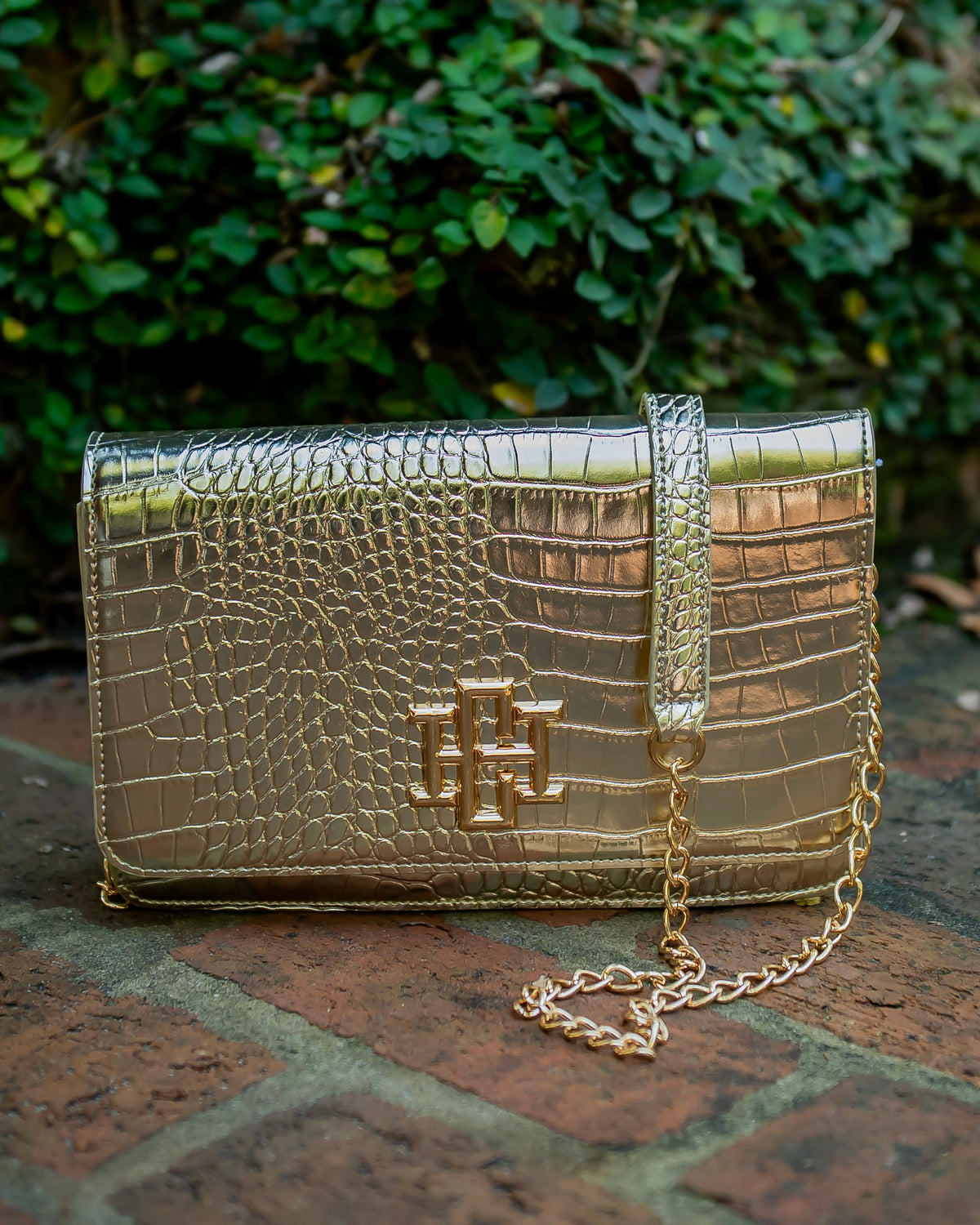 Bryn Clutch/Crossbody Gold EC