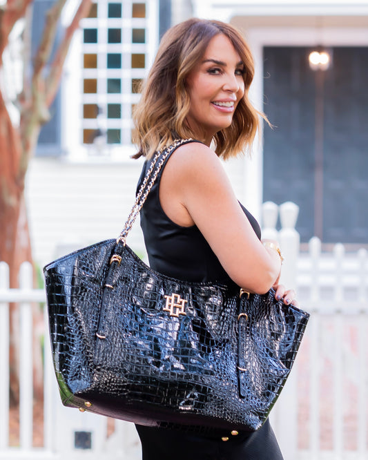 Harlow Tote Black Patent EC