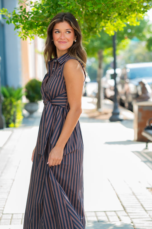 Lila Striped Dress