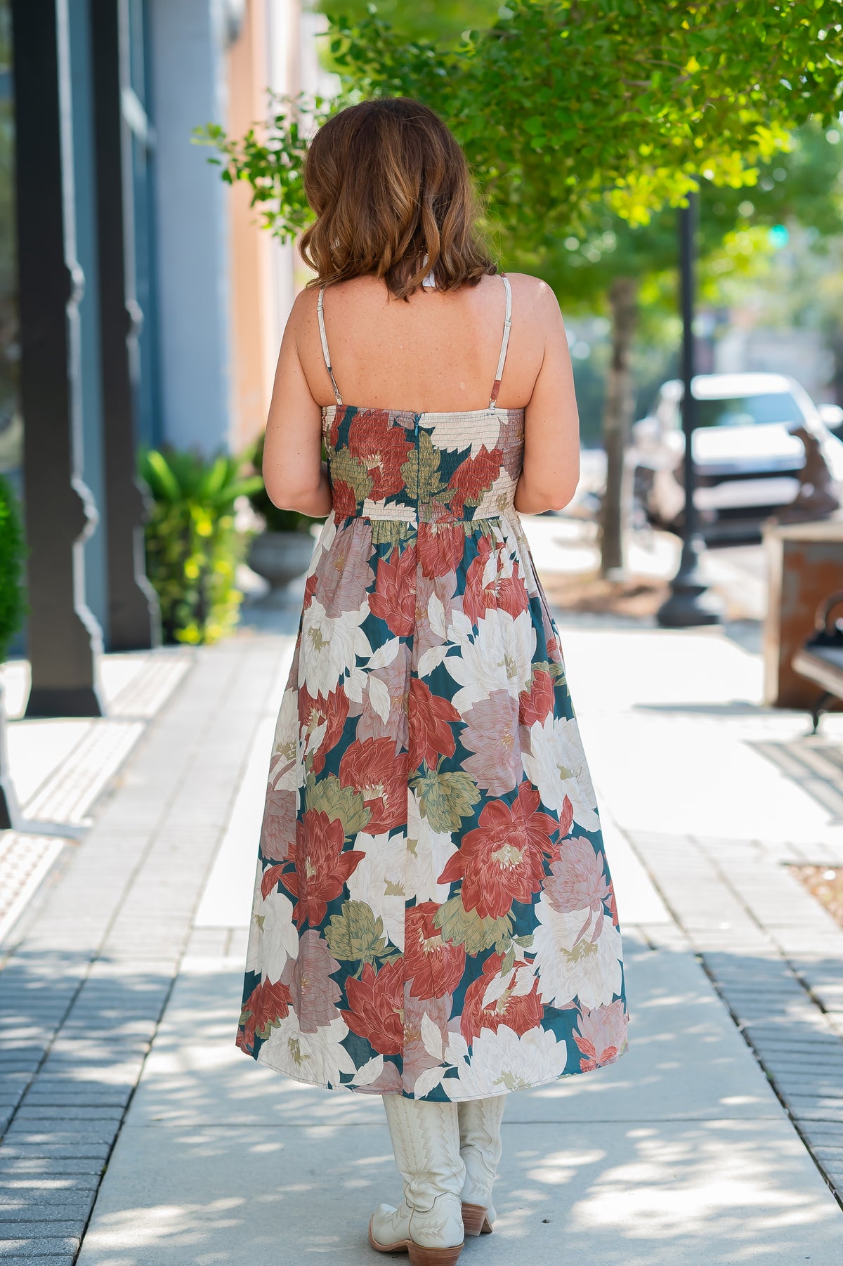 Kai Floral Pleated Midi