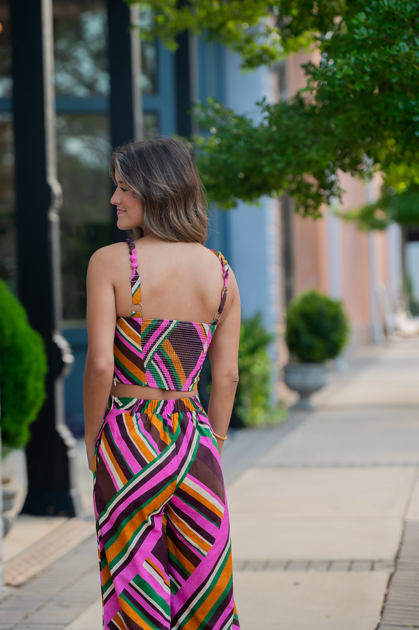 Clara Beaded Geo Top