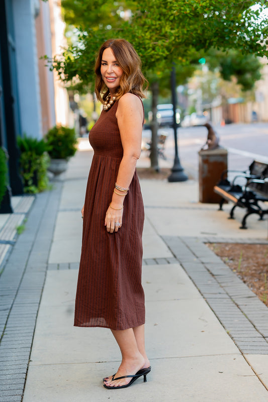 Hildy Smocked Midi Dress