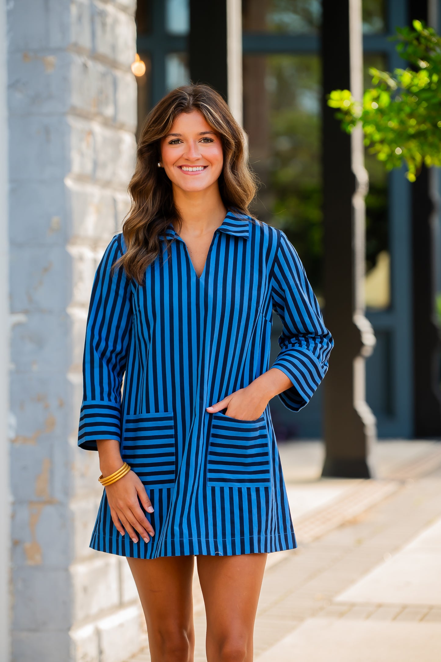 Alizeh Striped Dress