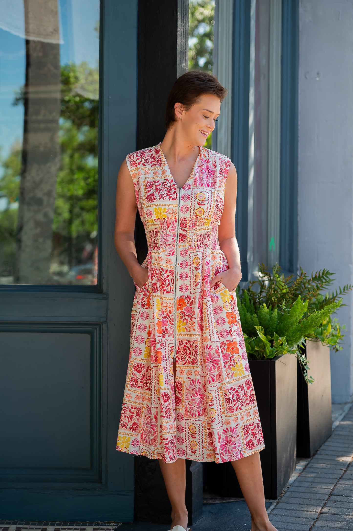 Marlo Zip Front Dress