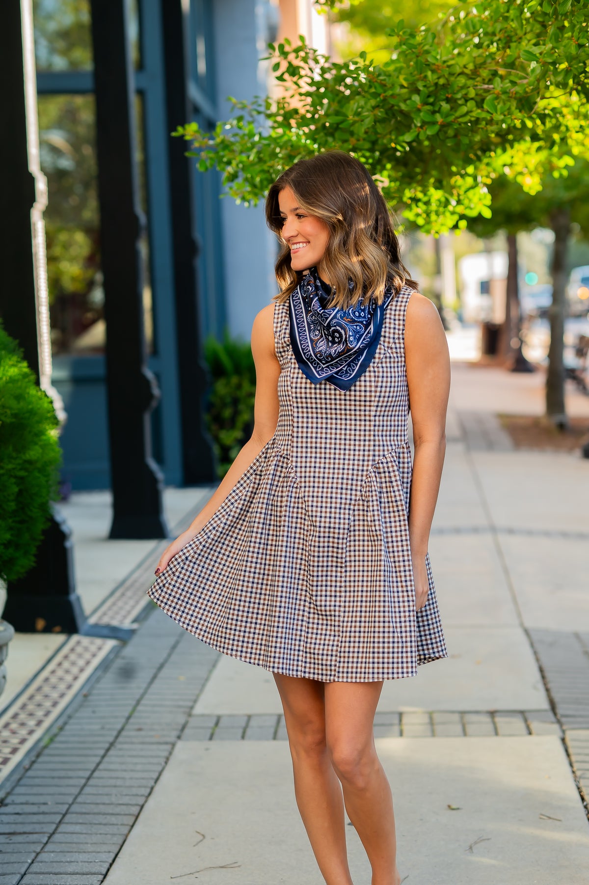 Sherrod Gingham Dress