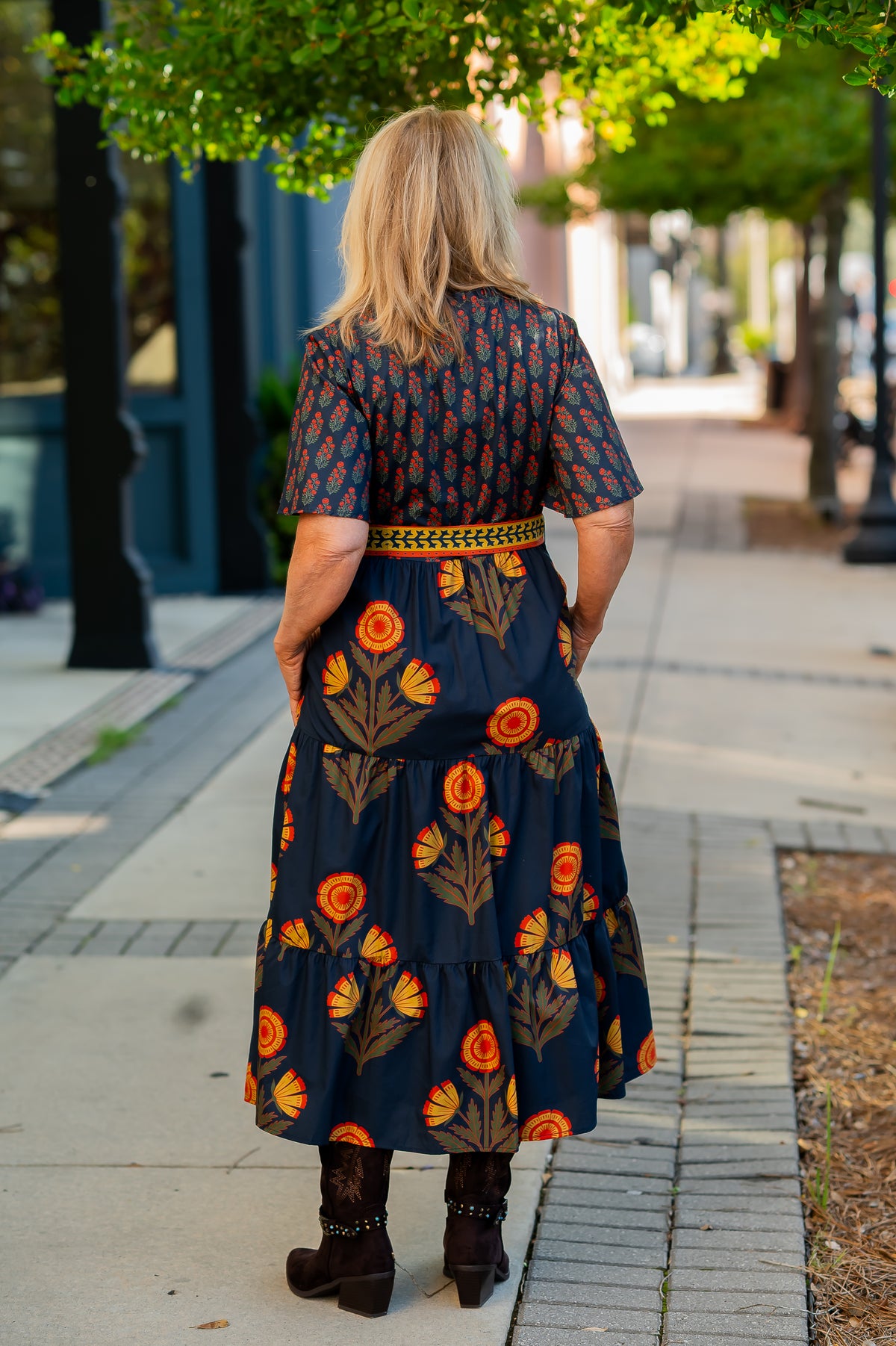 Bran Floral Tiered Dress