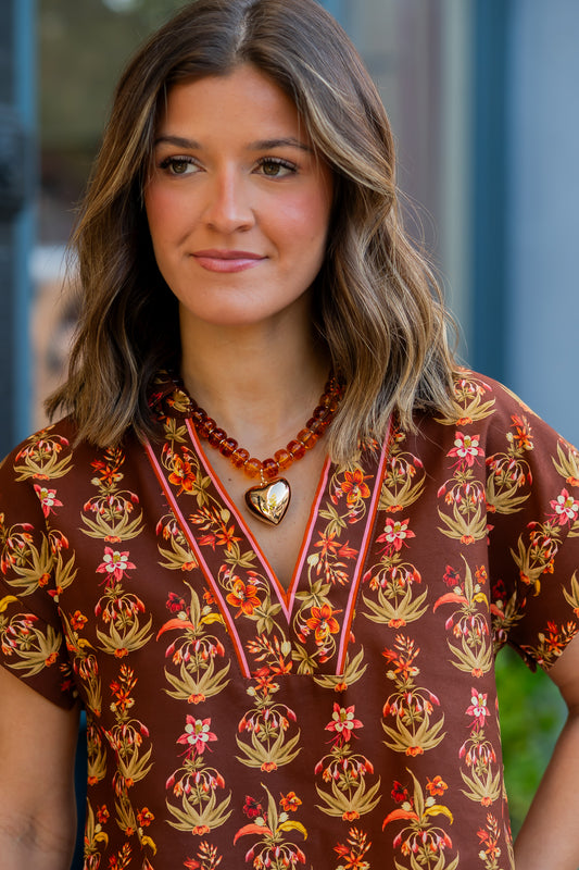 Helen Fall Floral Top